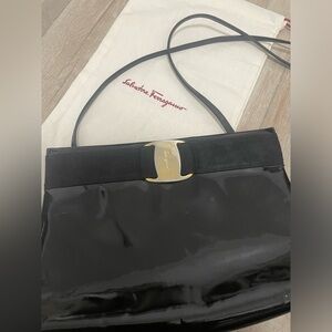 Salvatore Ferragamo Vintage 2-way Patent Leather Bag